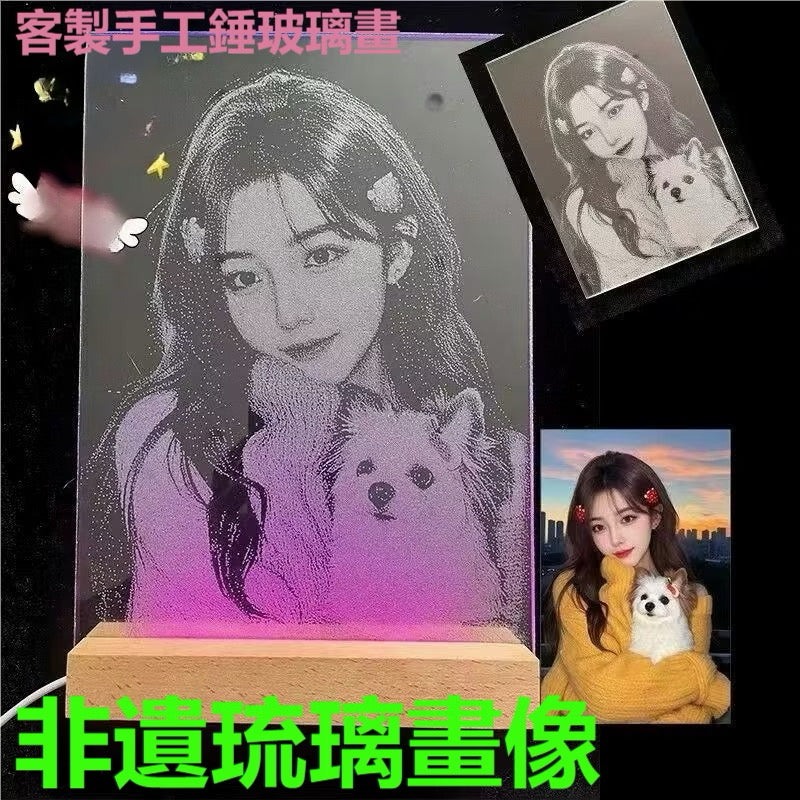 手工錘子畫（下單後右下角聯繫客服溝通客製圖案）